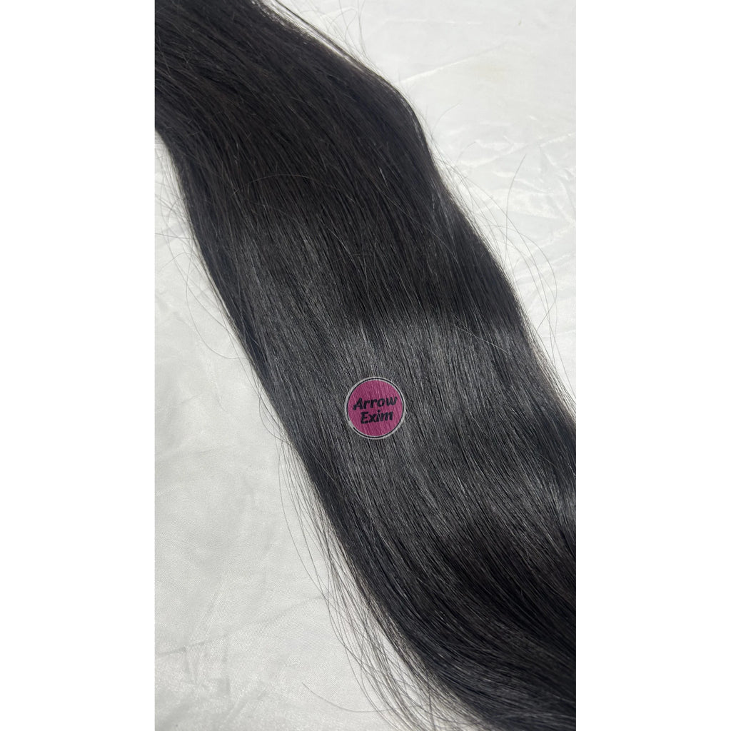 Natural Straight I Tip Indian Hair Extensions 100% Virgin Remy Pre Bonded Stick Tips Cuticle Aligned Black Salon Quality Strands
