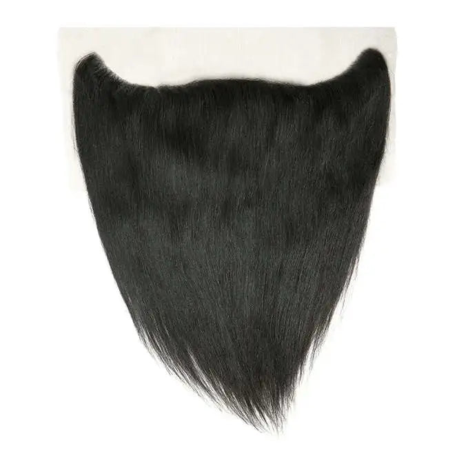Virgin Indian Yaki Straight Frontal Hair Extensions High Quality Human Hair