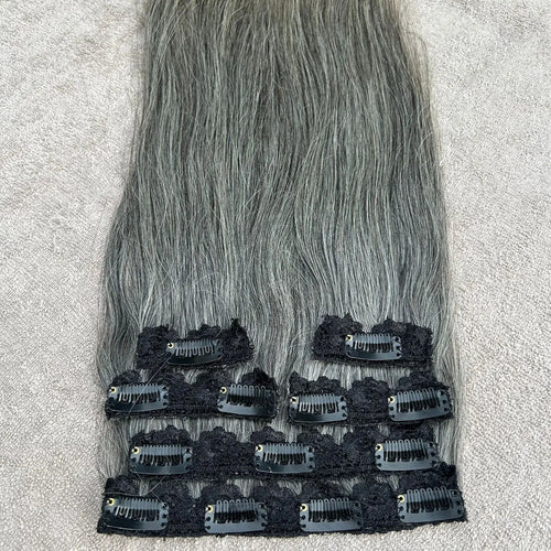 10A Grade Remy Chinese Hair Silky Straight Wave Clip-in Hair Extensions Minimum Order 1 Piece