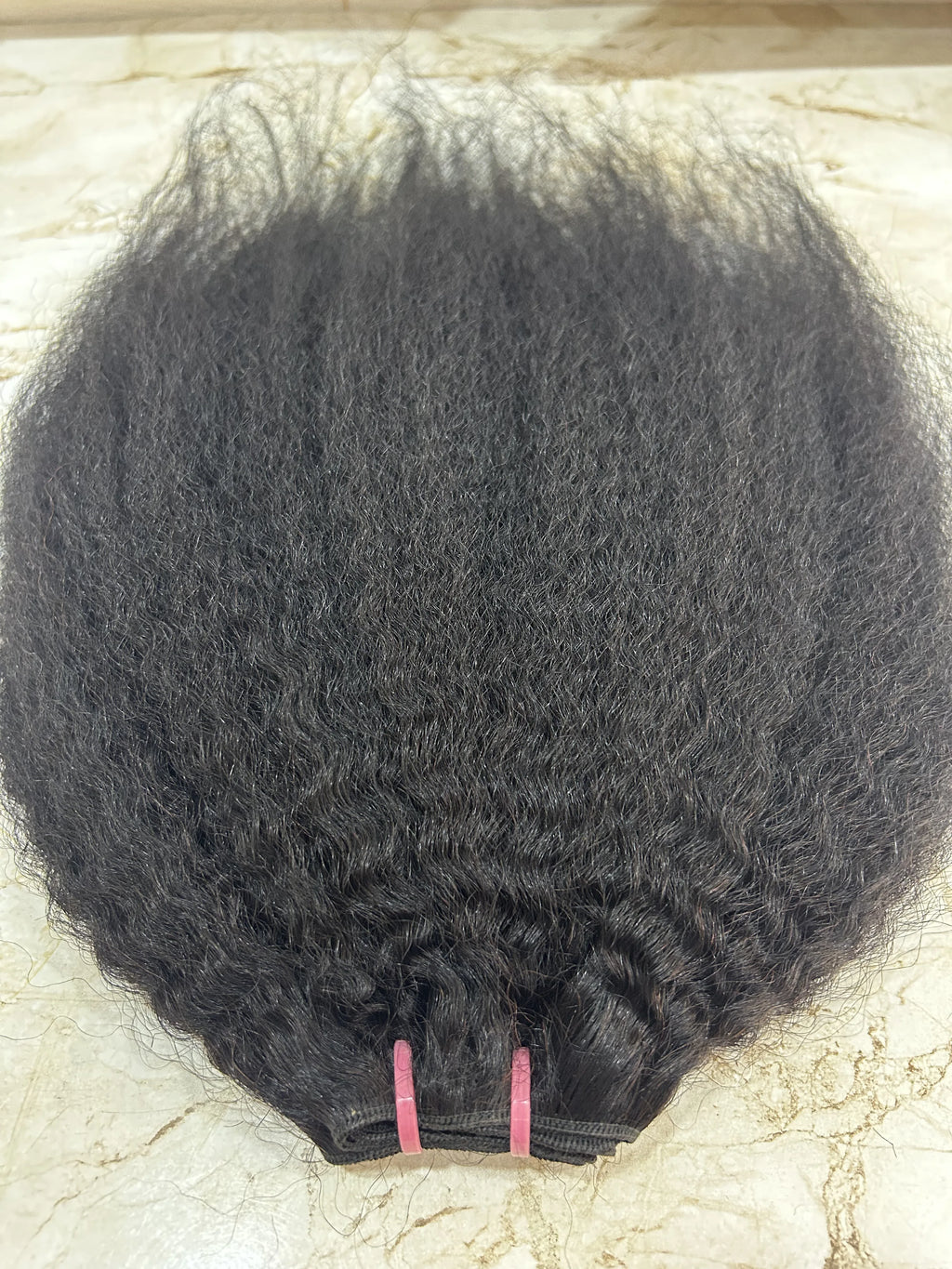 Virgin Indian Yaki Kinky Straight Remy Hair Bundle for Braiding Premium Quality Machine Double Weft for Lace Hair Extensions