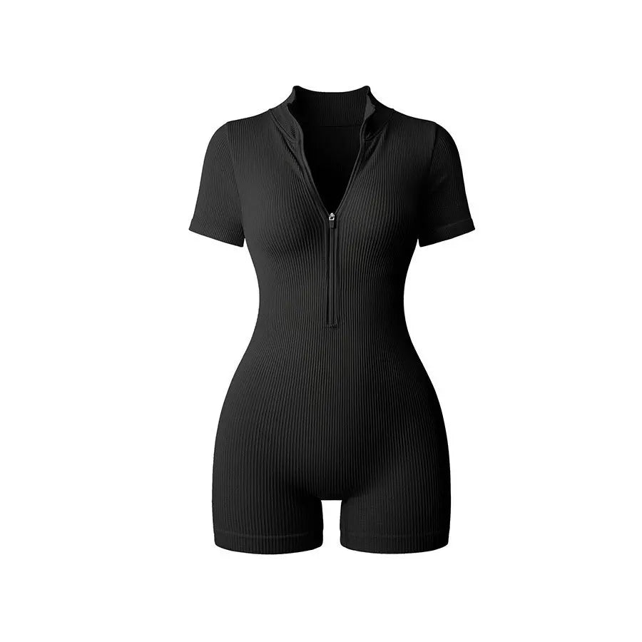 Ribbed onesie short bodysuit