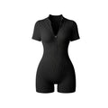 Ribbed onesie short bodysuit
