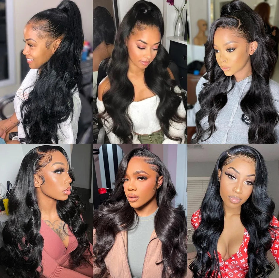 Brazilian Human Hair Wigs 360 Full Lace Wholesale 100% Raw Virgin Hd Lace Frontal Wigs Raw Virgin Body Wave Cuticle Aligned Hair