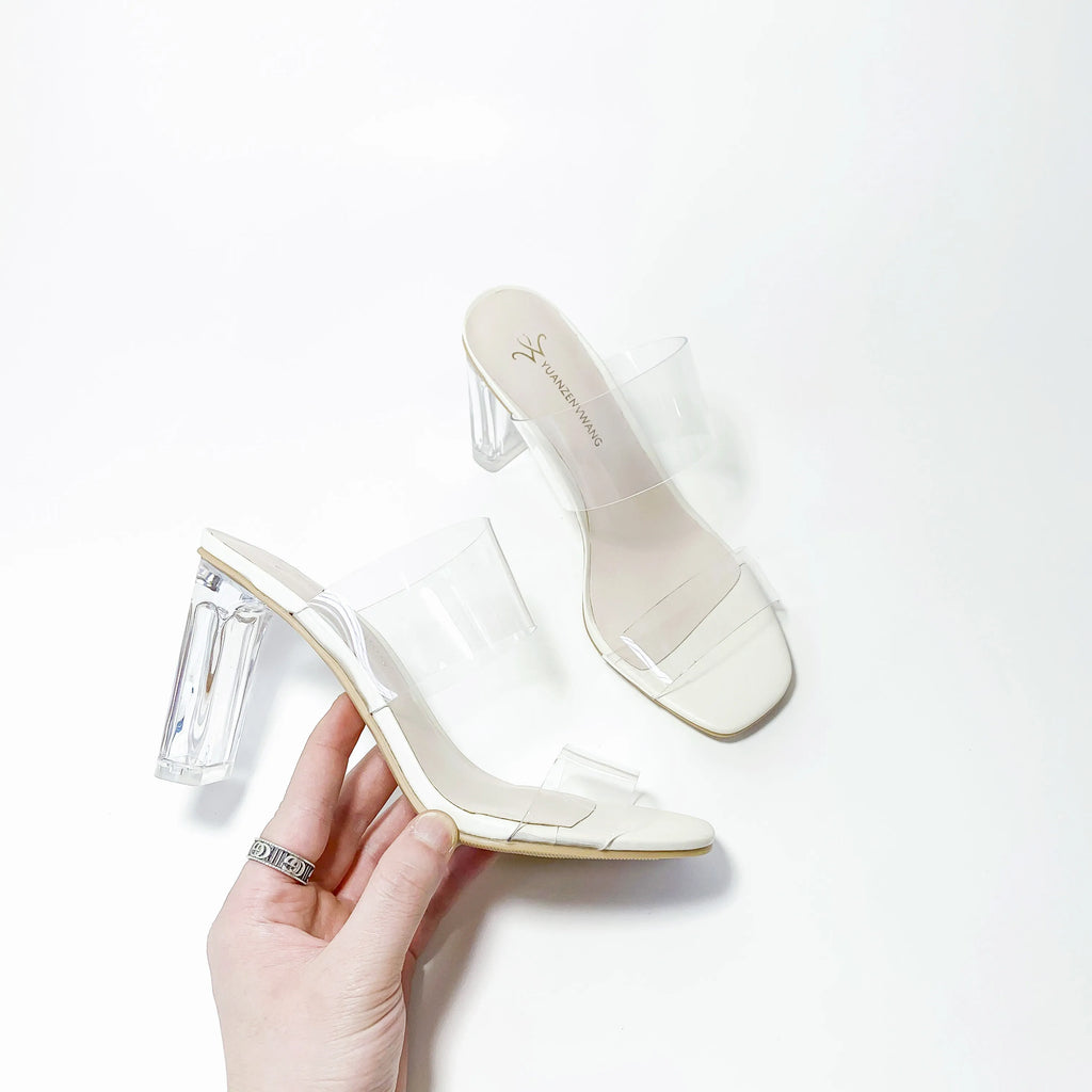 Transparent Crystal High Heels