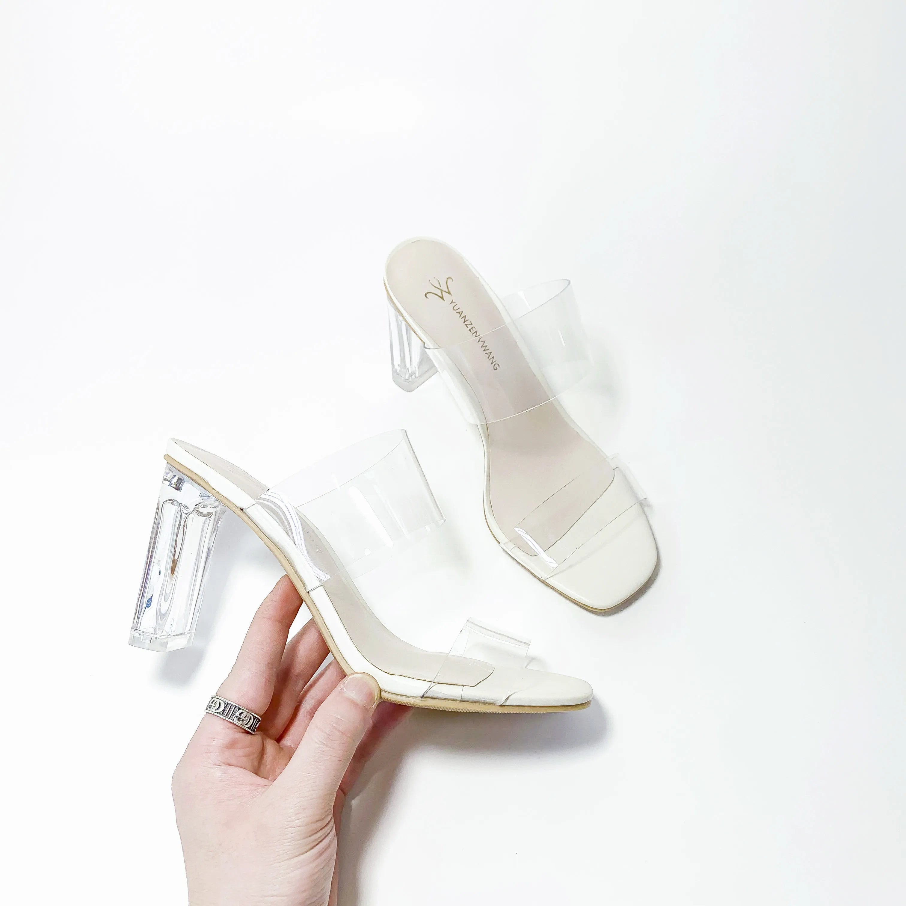 Transparent Crystal High Heels