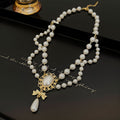 Vintage Baroque Pearl Tassel Necklace