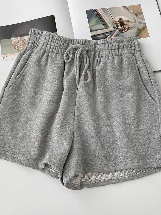 Fat mm large size shorts female summer New loose harbor wind leisure sports a word home wide leg hot pants foreign trade ins by Trenches of Mariana