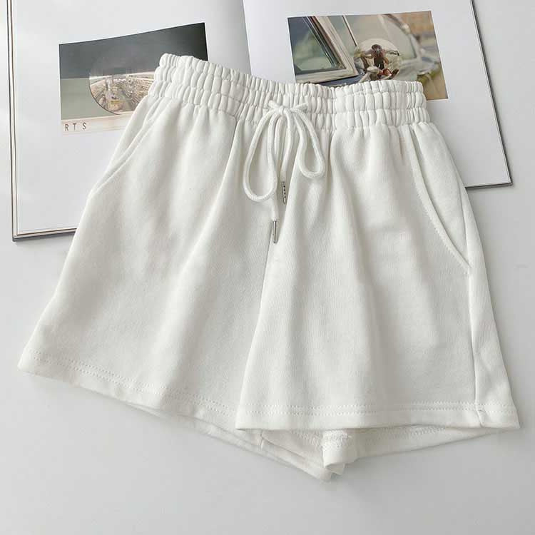 Fat mm large size shorts female summer New loose harbor wind leisure sports a word home wide leg hot pants foreign trade ins by Trenches of Mariana