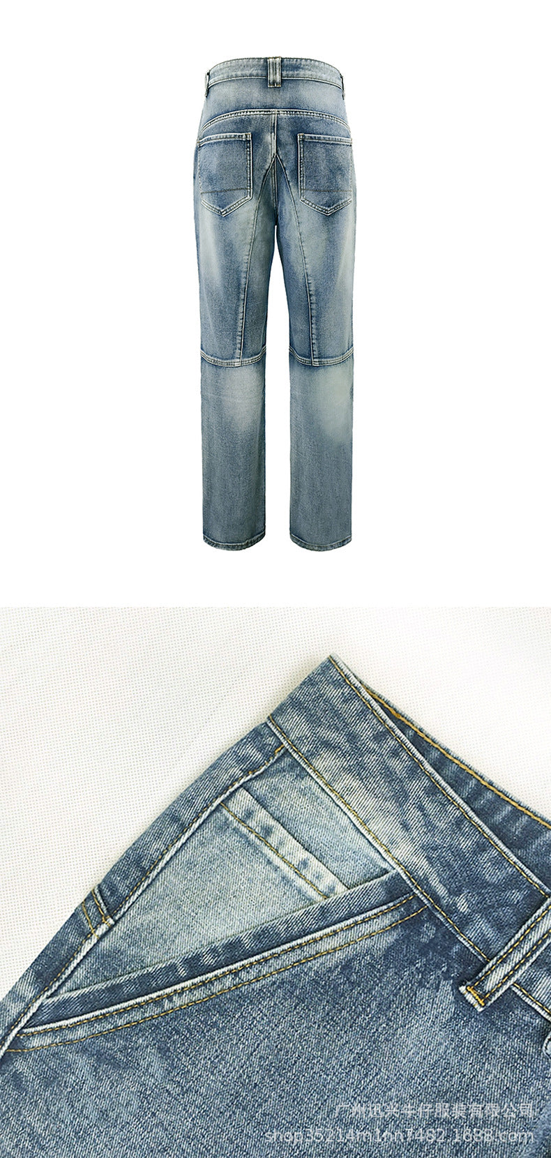 Trenches of Mariana European and American motorcycle Kevlar riding pants with double zippers, slim-fit four-season racing jeans.