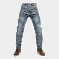 Trenches of Mariana men's motorcycle riding pants with Kevlar double zipper, slim-fit jeans, four-season, anti-fall racing gear