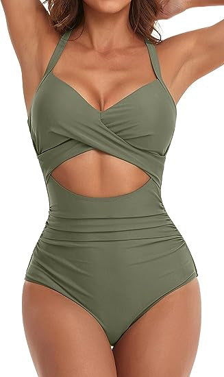 Peekaboo 1pc Swimsuit
