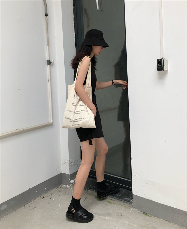 Casual female street jumpsuit by Trenches of Mariana, loose two-piece sportswear, Hong Kong style, suitable for students and internet celebrities.