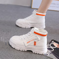High-Top White Sneakers for Women 2026 Autumn Trendy Shoes Student Korean Style Versatile New Sneakers Sports Shoes Women's Shoes Qr522 by Trenches of Mariana