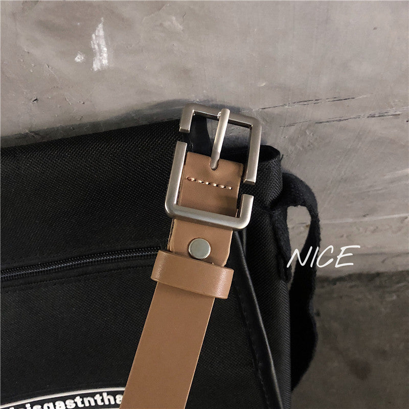 Internet Popular Casual Trousers Thin Belt Men's Korean Style Young Men's PU Leather Small Belt ns Style All-match Belt Decoration by Trenches of Mariana