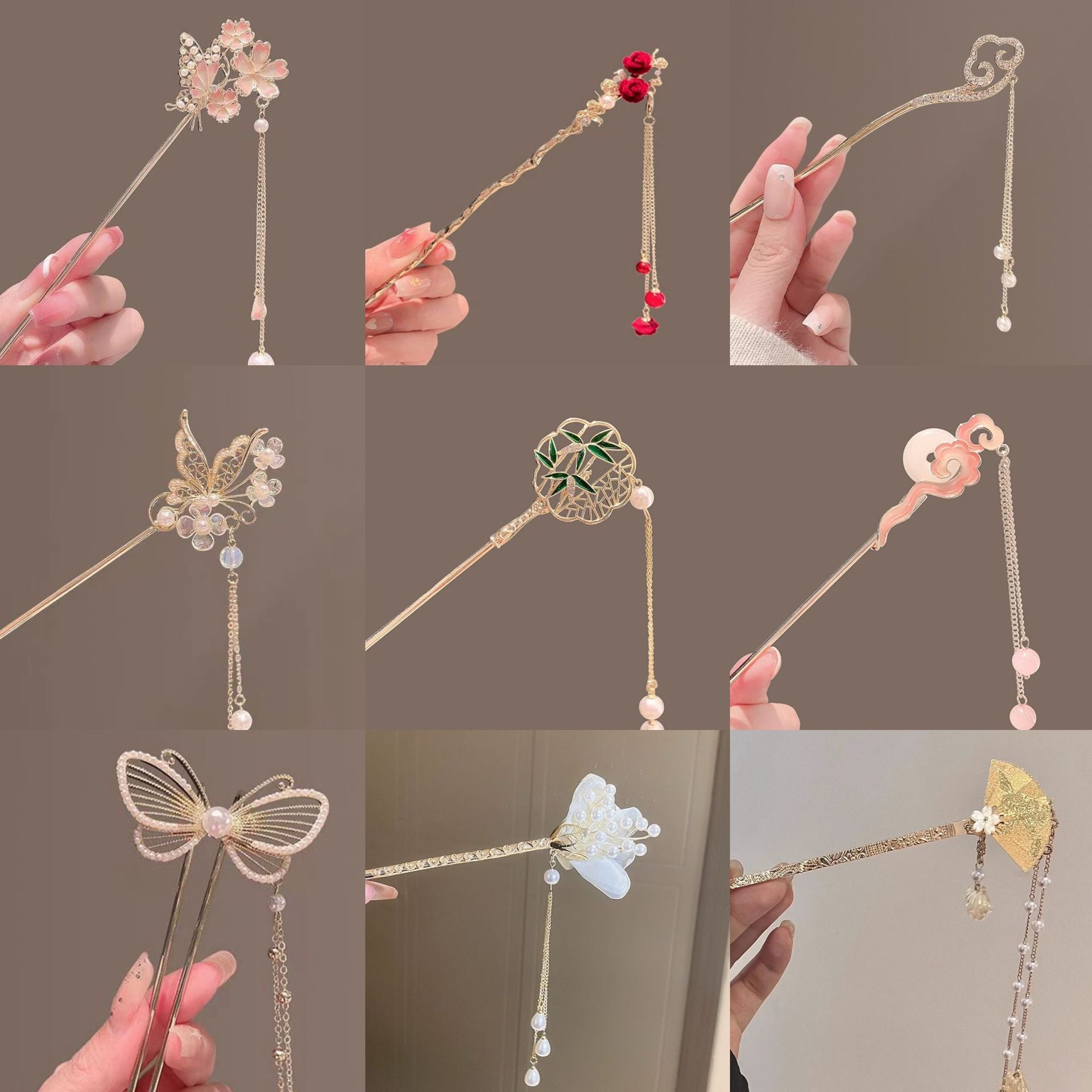 Hair Hairpin Collection Antique Temperament Disc Hair Hairpin Now New Chinese Style High-end Hanfu Accessories Hair Hairpin Headwear Hair Accessories for Women by Trenches of Mariana