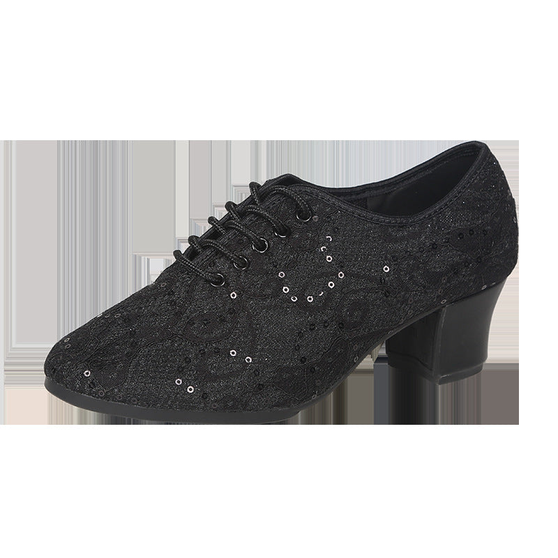 New latin dance square dance shoes low soft bottom dance shoes ladies modern dance shoes breathable performance dance shoes by Trenches of Mariana