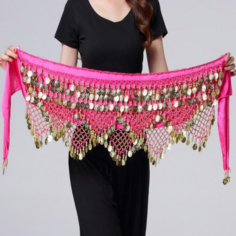 Belly Dance Waist Chain Indian Dance Dance Waist Seal Oriental Dance Belt Waist Towel Performance Clothing Practice Performance Accessories Hip Towel by Trenches of Mariana
