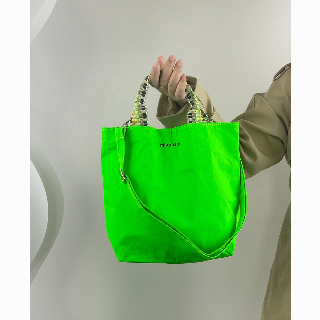 Fluorescent Green Ultra-Light Tote Bag