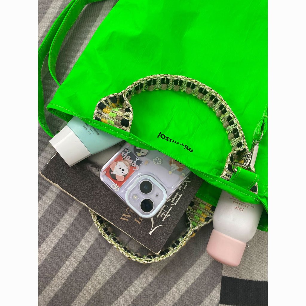 Fluorescent Green Ultra-Light Tote Bag
