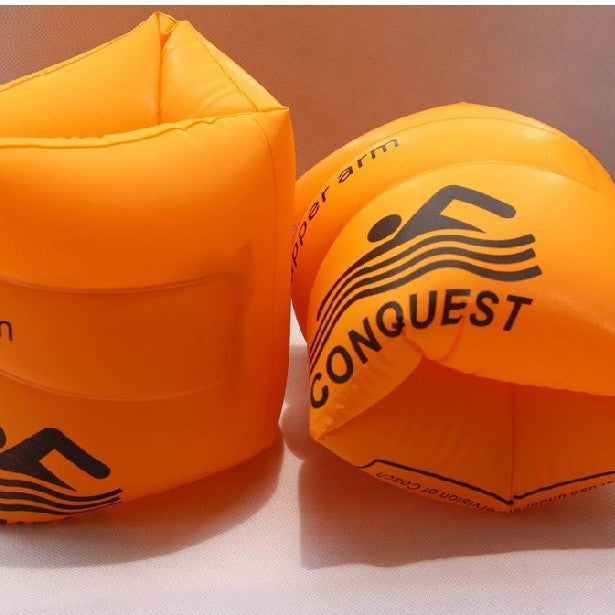 Adult inflatable arm children large water sleeve double airbag set arm children universal learning swimming aids by Trenches of Mariana