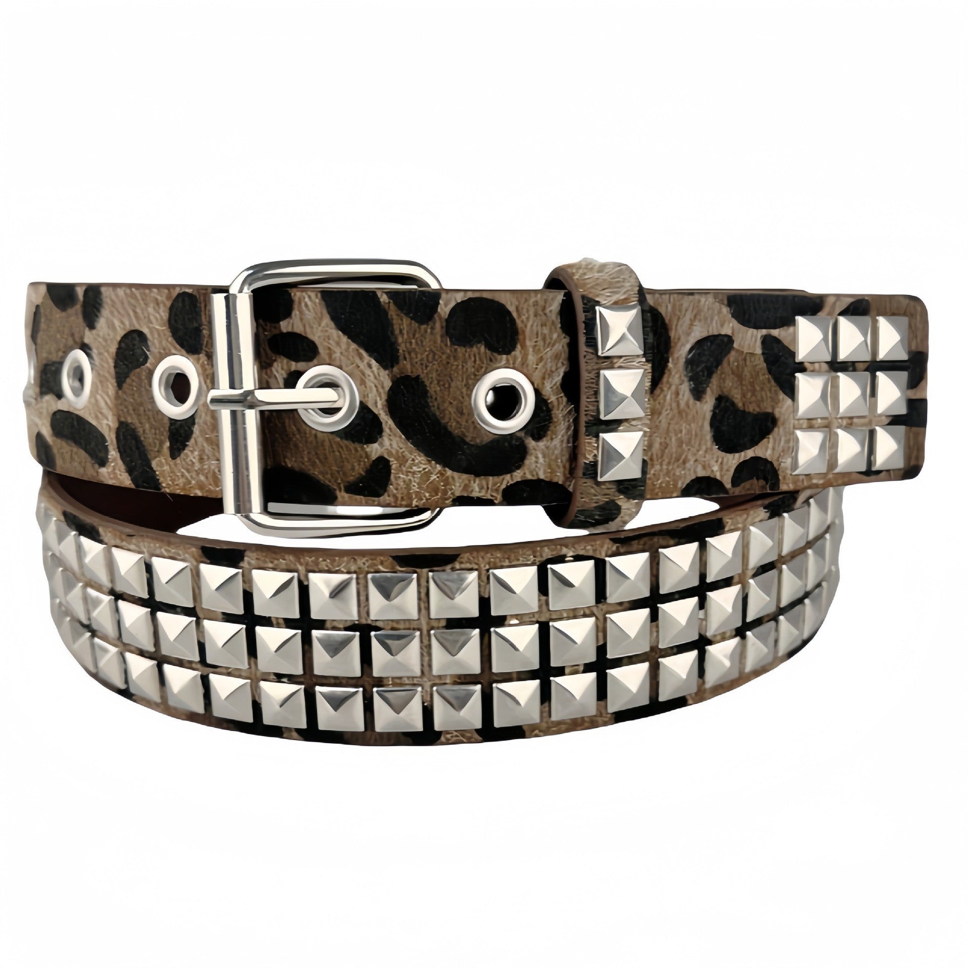 Punk Belt for Women with Metal Rivet Decoration, Unisex Leather Belt, Fashionable Versatile Hip-Hop Jeans Belt, Tiktok Hot Sale by Trenches of Mariana