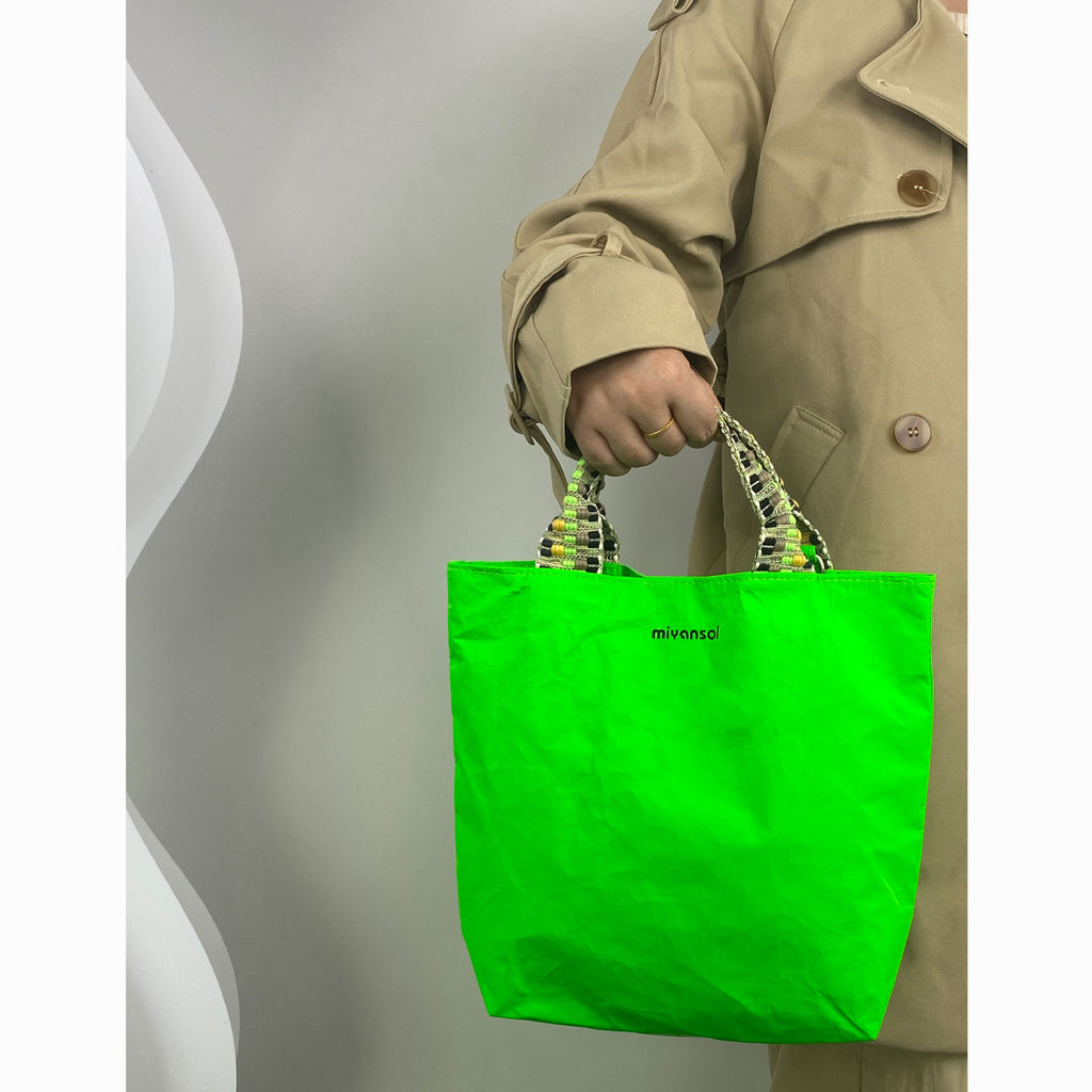 Fluorescent Green Ultra-Light Tote Bag
