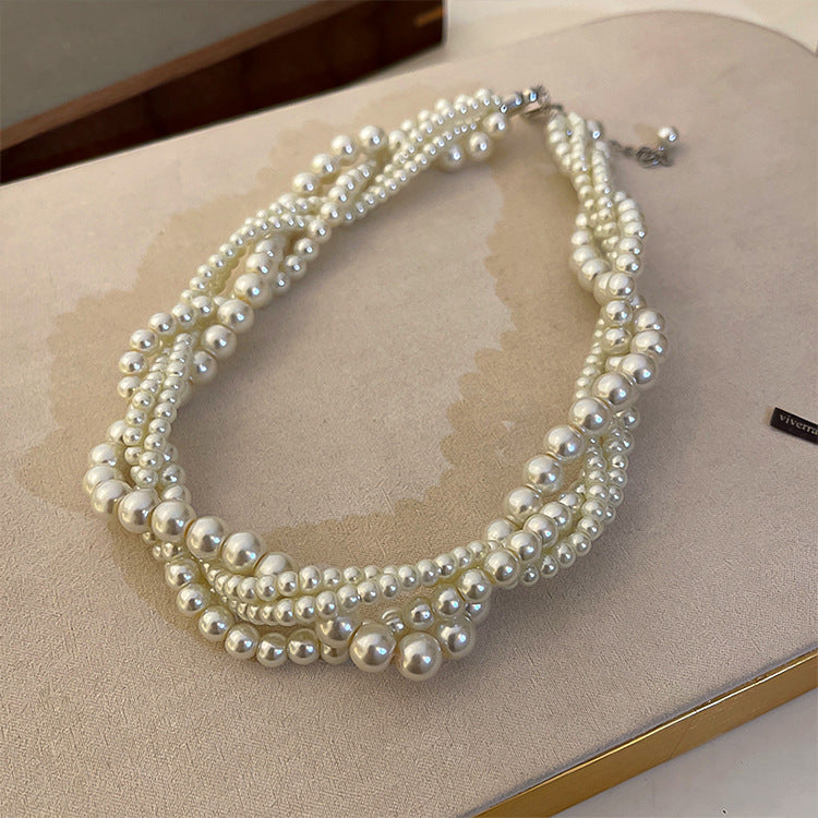 Vintage Baroque Pearl Tassel Necklace