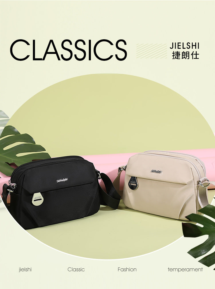 Trenches of Mariana lightweight nylon crossbody bag with water-repellent fabric, stylish small women's shoulder bag for casual wear