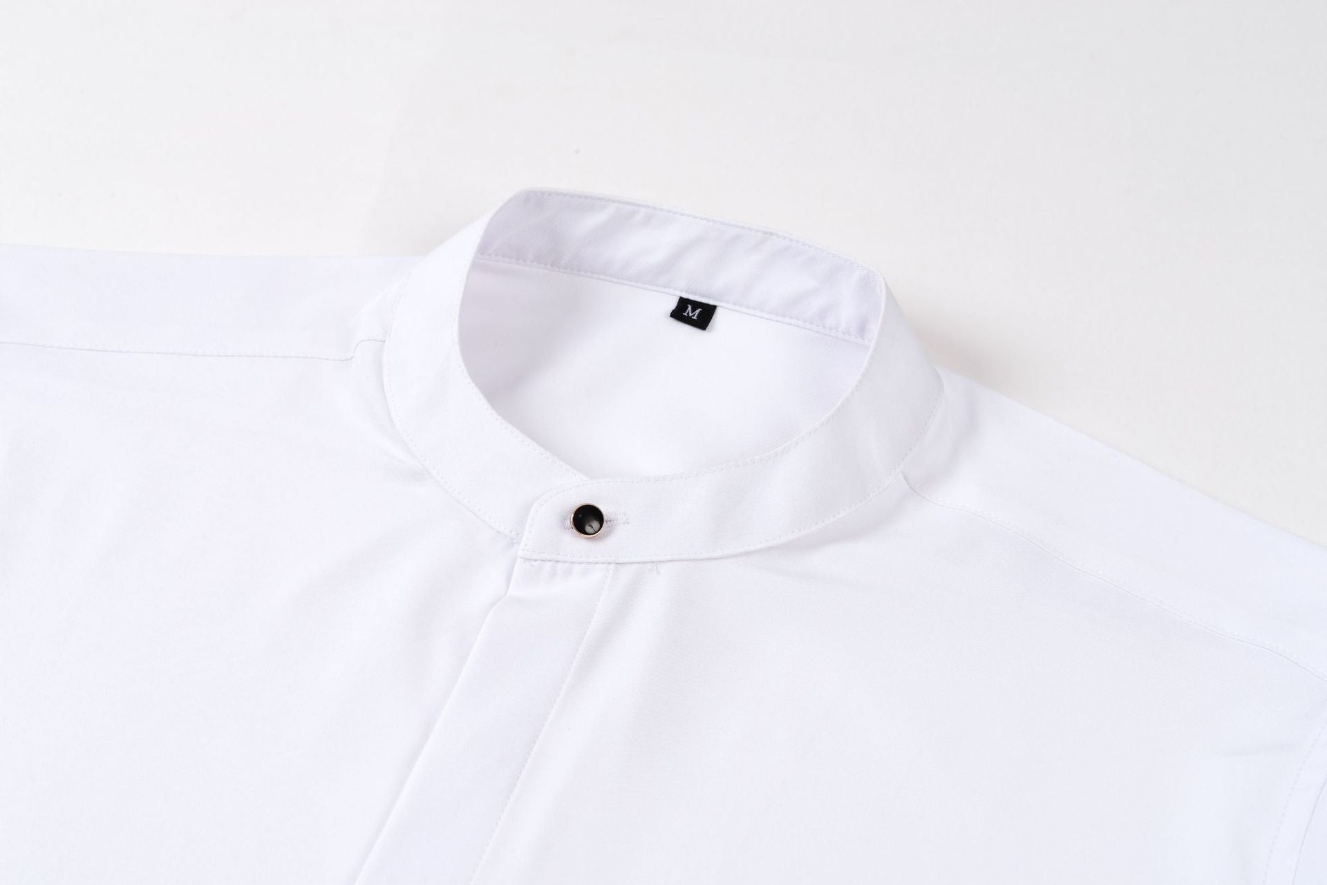 Men's retro collar long sleeve shirt by Trenches of Mariana, elastic spring-autumn business casual cross-border fashion.