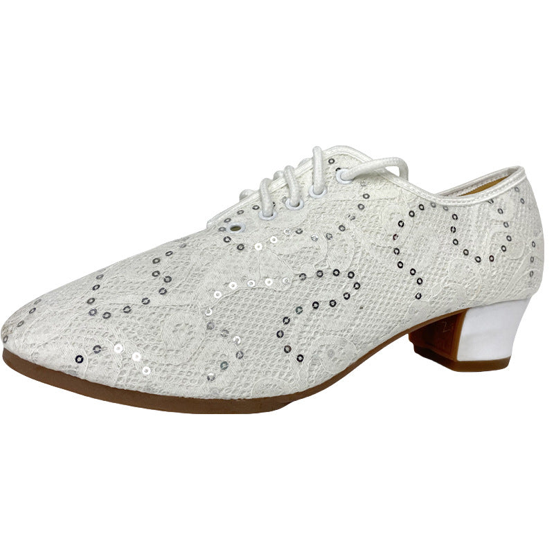New latin dance square dance shoes low soft bottom dance shoes ladies modern dance shoes breathable performance dance shoes by Trenches of Mariana