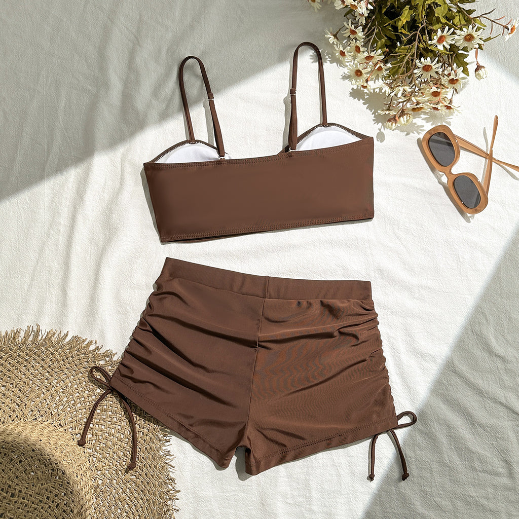 BOY-SHORTS CUT 2PC SWIMSUIT