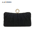 Trenches of Mariana pleated Chinese-style dinner clutch bag with cross-body strap, evening bag for ladies, banquet-ready design