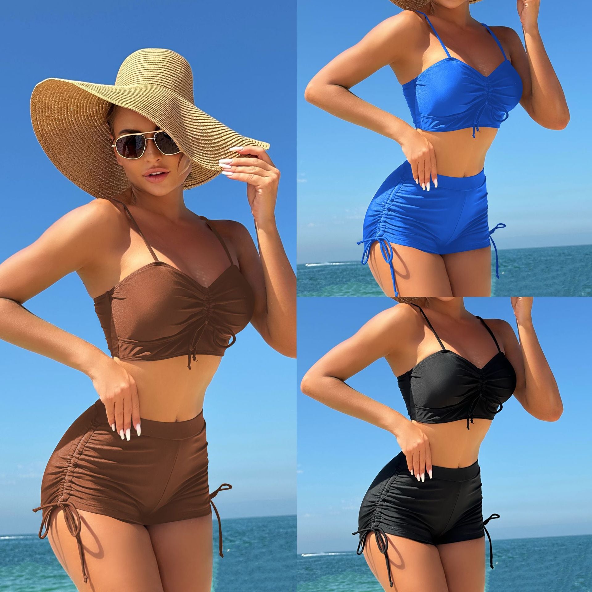 BOY-SHORTS CUT 2PC SWIMSUIT