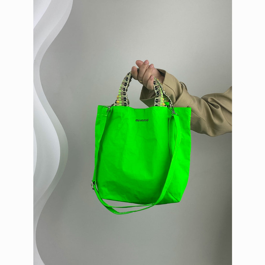 Fluorescent Green Ultra-Light Tote Bag