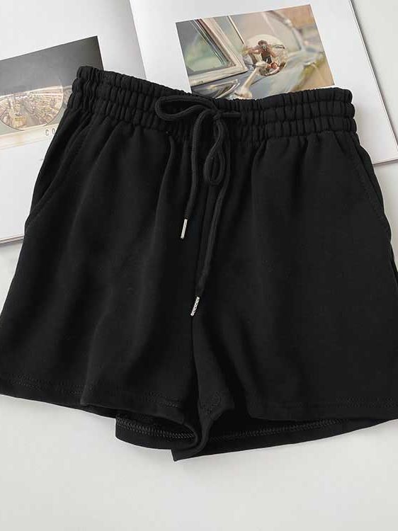 Fat mm large size shorts female summer New loose harbor wind leisure sports a word home wide leg hot pants foreign trade ins by Trenches of Mariana