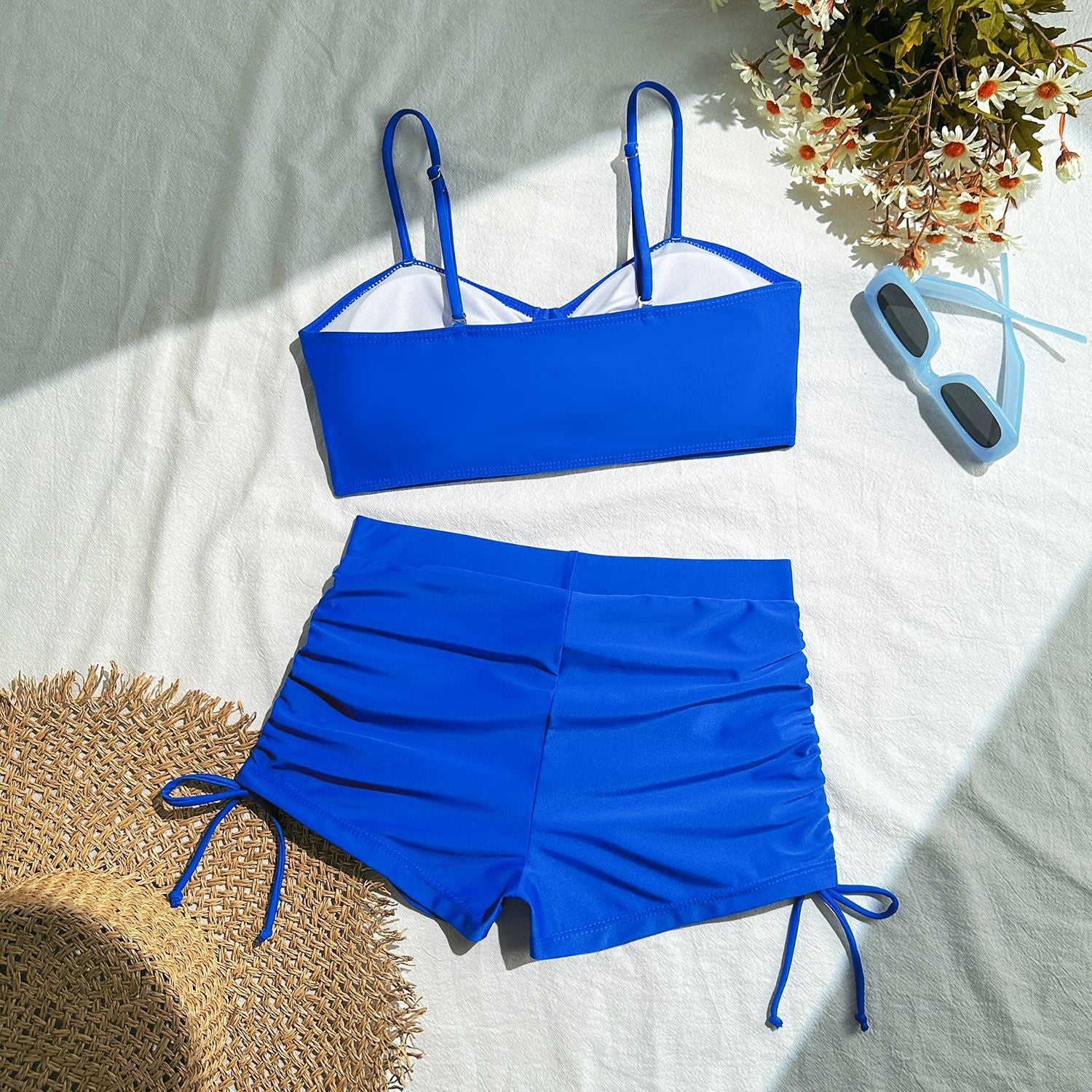 BOY-SHORTS CUT 2PC SWIMSUIT