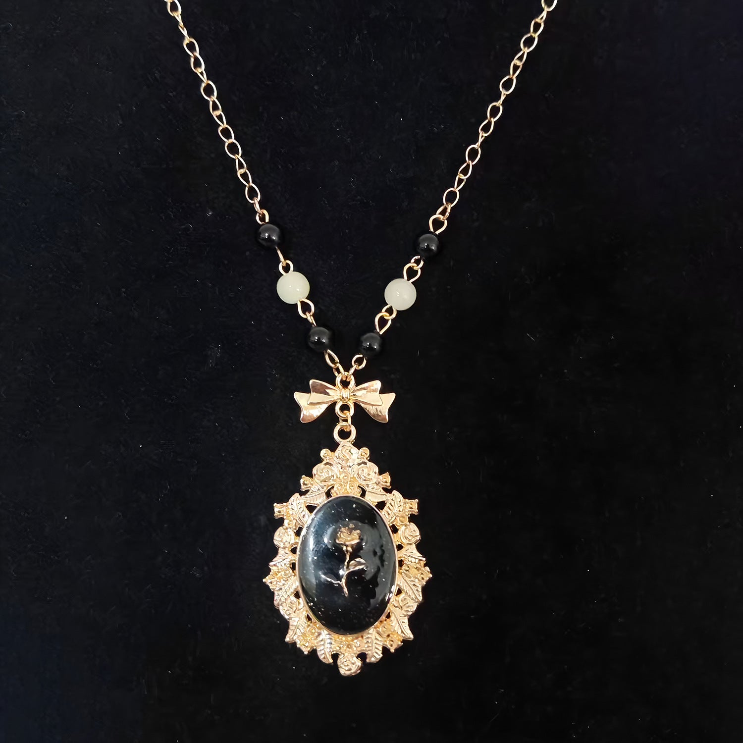 Vintage Baroque Pearl Tassel Necklace