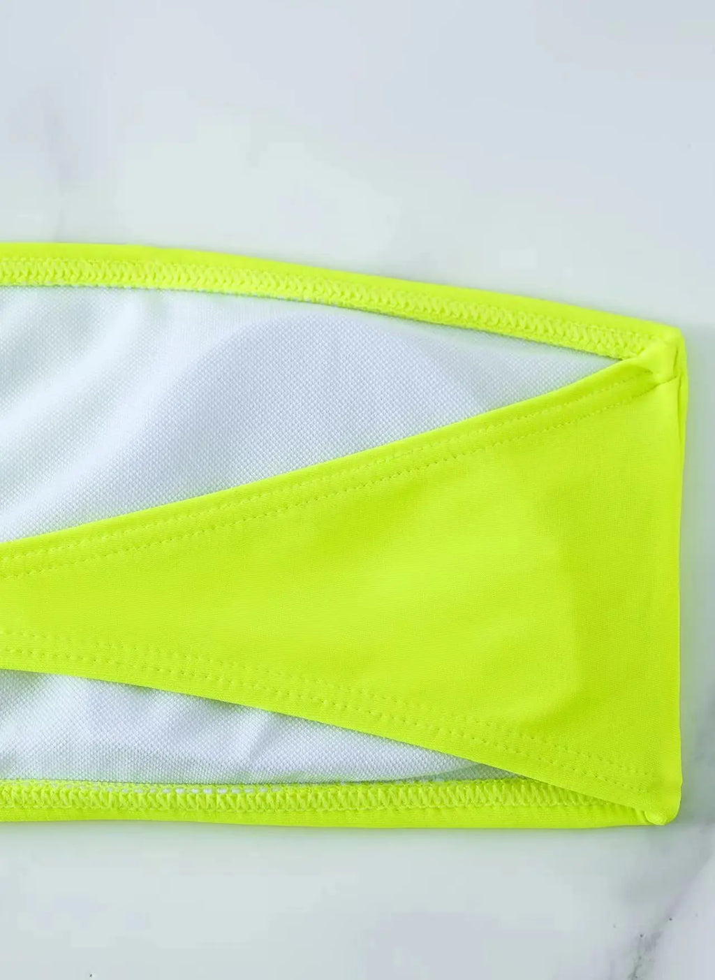 Neon Yellow High Waist Bikini 2026 New Belt Women Sexy Two Piece Swimsuit Push Up