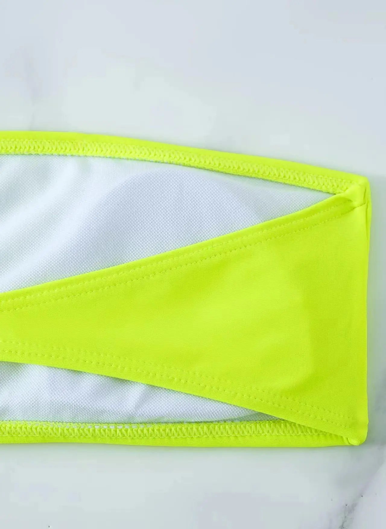 Neon Yellow High Waist Bikini 2026 New Belt Women Sexy Two Piece Swimsuit Push Up