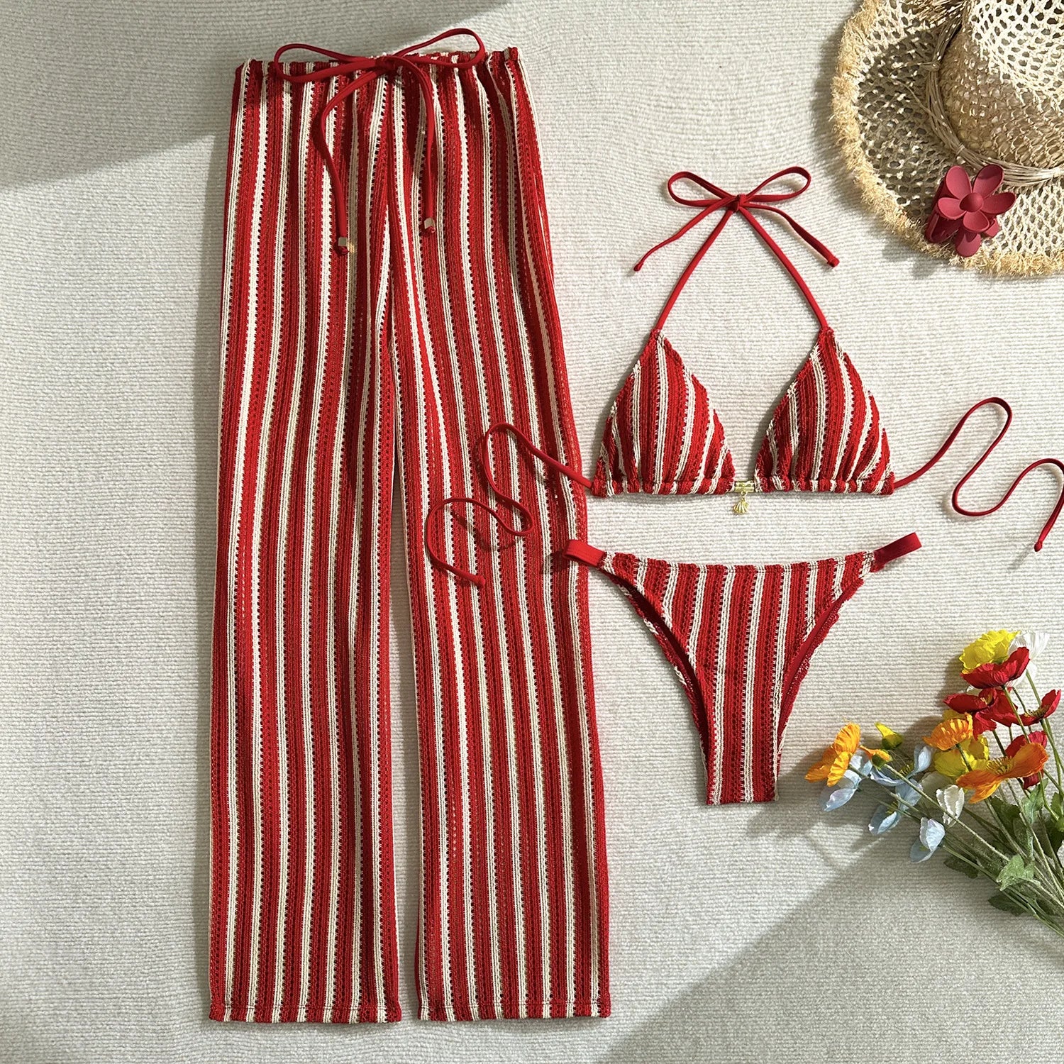 Resort style 3pc SWIMWEAR, BRAZILIAN CUT