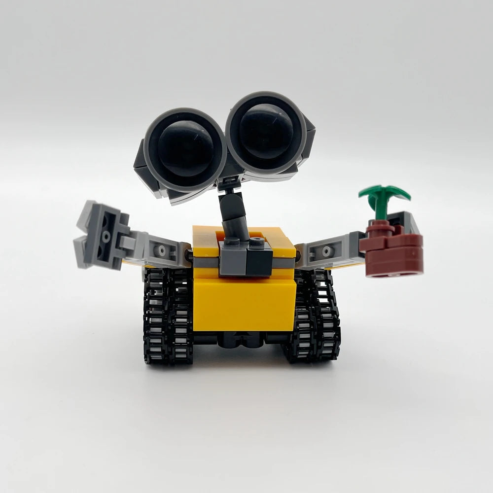 Mini Robot Wall-e building blocks model from Trenches of Mariana, featuring detailed DIY bricks kit for kids and adults.