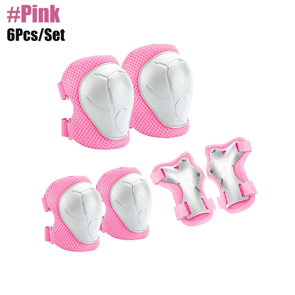 Kids Knee Pads Elbow Pads Age 3-7 Toddler Boys Girls, 6 In 1 Protective Gear Safety Set with Wrist Guard for Skating Cycling New by Trenches of Mariana