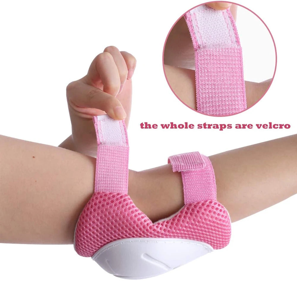 Kids Knee Pads Elbow Pads Age 3-7 Toddler Boys Girls, 6 In 1 Protective Gear Safety Set with Wrist Guard for Skating Cycling New by Trenches of Mariana