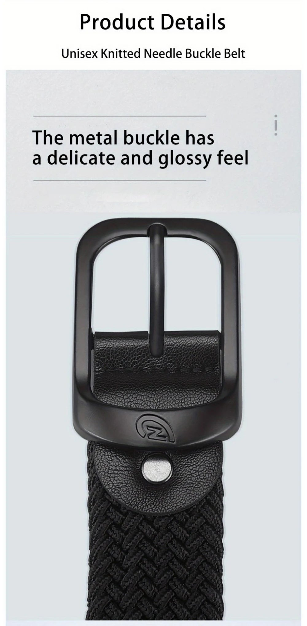 Woven elastic men's and women's casual belt from Trenches of Mariana, suitable for outdoor sports, climbing, and everyday wear.