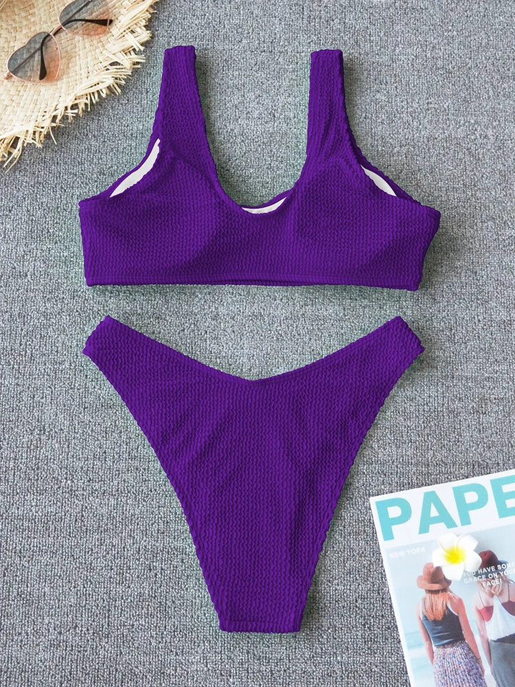 Sexy Bikini 2026 Swimsuit Women Swimwear Push Up Bikini Set Thong Brazilian Bathing Suit Beach Wear Biquini Bather Female