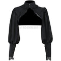 Lace Shrugs Women Puff Long Sleeve Half Top Blouse Ruffled Detachable False Fake Collar Costume Accessories by Trenches of Mariana