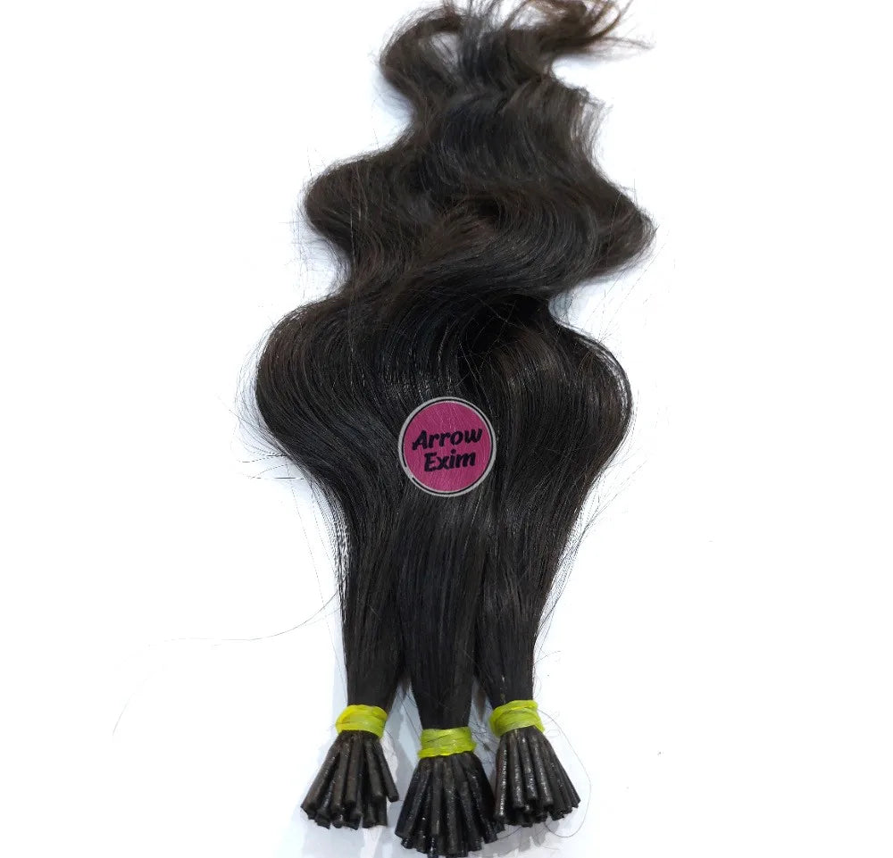Body Wave I-Tip Indian Remy Human Hair Extensions Chemical-Free