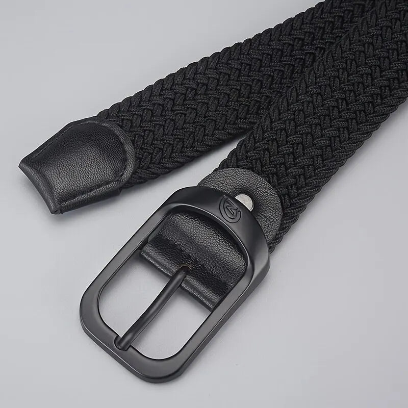 Woven elastic men's and women's casual belt from Trenches of Mariana, suitable for outdoor sports and climbing, no punching needed.