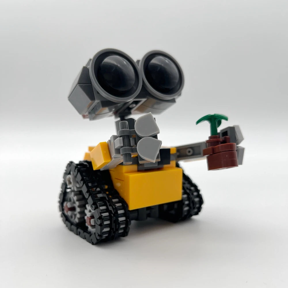 Mini Robot Wall-e building blocks model by Trenches of Mariana, creative DIY bricks kit for kids and adults, toy construction set.