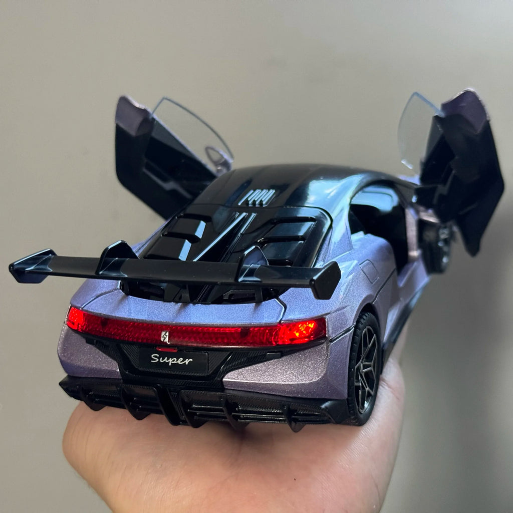 1:24 BYD Look UP U9 Pure electric Supercar Alloy Model Car Diecast Metal Sound and Light Car Toy For Children Birthday Gifts Boy by Trenches of Mariana